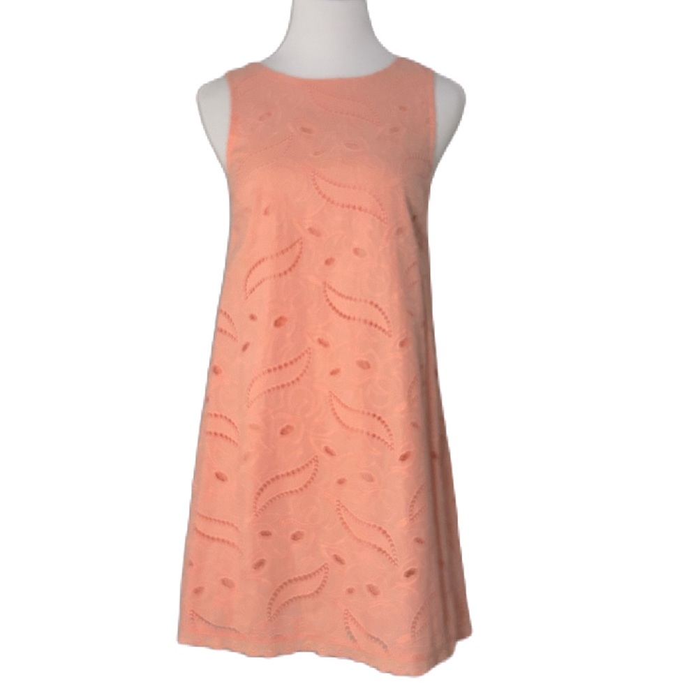 Black Swan Coral Sleeveless lace eyelet scalloped dress Size Small